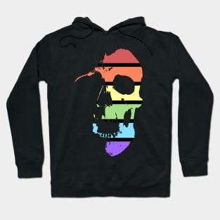 Pale Rainbow Skull Hoodie